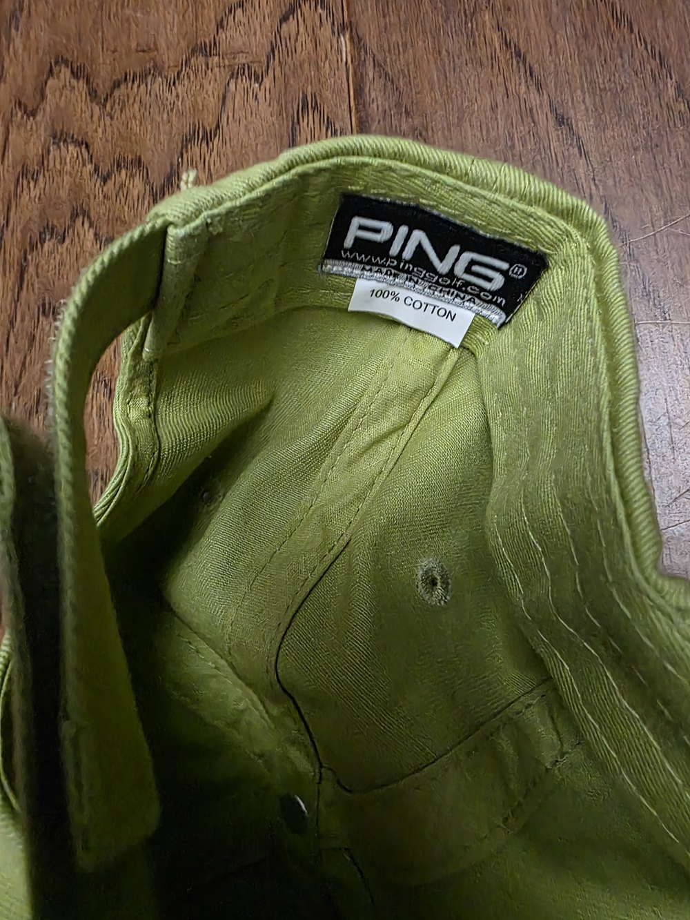 PING Green Adjustable hat. - Picture 4 of 4
